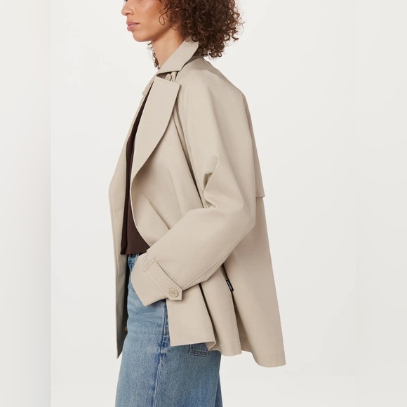 Frank and Oak Beige Trench Jacket Size Large - Picture 2 of 4